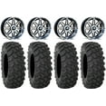 thumbnail image 1 of MSA Dark Tint Vibe 14" UTV Wheels 28" XTR370 Tires Polaris RZR XP 1000 / PRO XP / Ranger XP 900/1000, 1 of 4