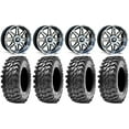 thumbnail image 1 of MSA Dark Tint Vibe 14" UTV Wheels 30" Rampage Tires Kawasaki Mule Pro FXT, 1 of 4