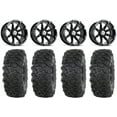 thumbnail image 1 of MSA Diesel 14" Wheels Black 27" Roctane T4 Tires Honda Pioneer, 1 of 4