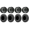 thumbnail image 1 of MSA Fang 14" Wheels Black 27" MotoRavage Tires Can-Am Maverick X3 / Honda Pioneer 1000 / Talon, 1 of 4