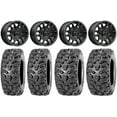 thumbnail image 1 of MSA Fang 14" Wheels Black 28" Bear Claw HTR Tires Sportsman RZR Ranger, 1 of 4