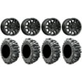 thumbnail image 1 of MSA Fang 14" Wheels Black 28" Bogger Tires Honda Rincon Yamaha Rhino Kawasaki Brute Force Suzuki KingQuad, 1 of 4