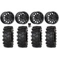 thumbnail image 1 of MSA Fang 14" Wheels Black 30" Outlaw M/T Tires Kawasaki Mule Pro FXT, 1 of 4