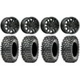 thumbnail image 1 of MSA Fang 14" Wheels Black 30" Roxxzilla Tires Can-Am Maverick X3 / Honda Pioneer 1000 / Talon, 1 of 4
