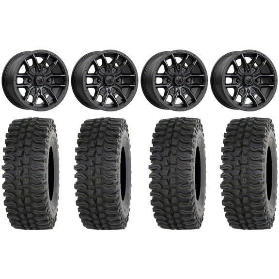 MSA Fang 14" Wheels Black 32" BDC Tires Polaris RZR XP 1000 / PRO XP / Ranger XP 900/1000