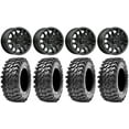 thumbnail image 1 of MSA Fang 15" Wheels Black 30" Rampage Tires Can-Am Commander Maverick Renegade Outlander Defender, 1 of 4