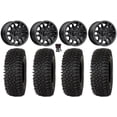 thumbnail image 1 of MSA Fang 15" Wheels Black 32" Roctane STX Tires Kawasaki Mule Pro FXT, 1 of 4