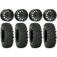 thumbnail image 1 of MSA Fang 15" Wheels Black 33" XTR370 Tires Sportsman RZR Ranger, 1 of 4