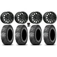 thumbnail image 1 of MSA Fang 15" Wheels Black 34" Predator Tires Kawasaki Teryx Mule, 1 of 4