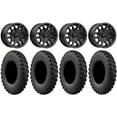 thumbnail image 1 of MSA Fang 15" Wheels Black (+38mm) 30" MotoRally Tires Kawasaki Teryx Mule, 1 of 4