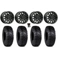 thumbnail image 1 of MSA Fang 15" Wheels Black (+38mm) 32" Intersect Tires Can-Am Commander Maverick Renegade Outlander Defender, 1 of 4