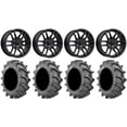 thumbnail image 1 of MSA Fang 18" Wheels Black 33x8 (6ply) BKT 171 Tires Polaris RZR XP 1000 / PRO XP / Ranger XP 900/1000, 1 of 4