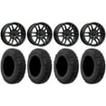 thumbnail image 1 of MSA Fang 18" Wheels Black 34" MotoVator Tires Sportsman RZR Ranger, 1 of 4