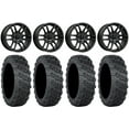 thumbnail image 1 of MSA Fang 20" Wheels Black 33" Versa Cross V3 Tires Sportsman RZR Ranger, 1 of 4