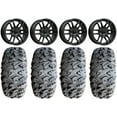 thumbnail image 1 of MSA Fang 20" Wheels Black 35" MotoClaw Tires Sportsman RZR Ranger, 1 of 4