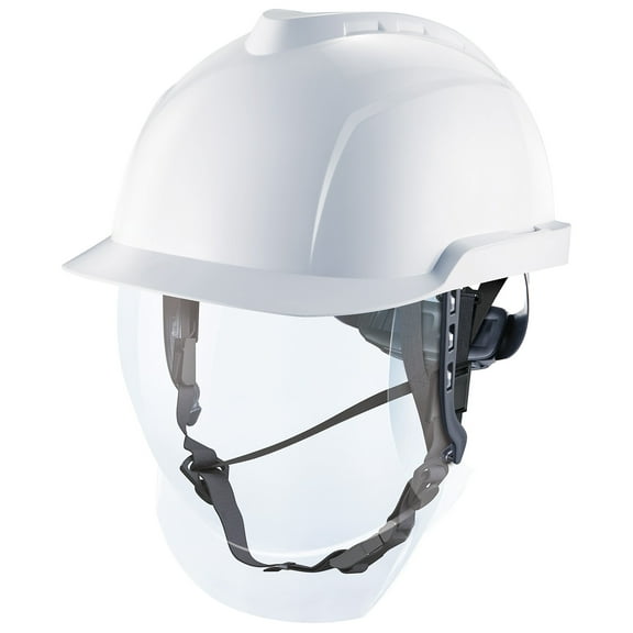 MSA GA90047 Hard Hat Chinstrap - 4-Point Universal Attachment, 3/4" Polyester Webbing, Black, Flexible Construction & Adjustable Design for Comfort, Durable/Versatile, Replaceable Non-Metal Accessory