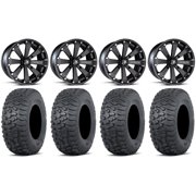 MSA Kore 14" Wheels Black 27" Terra Hook Tires Sportsman RZR Ranger