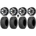 thumbnail image 1 of MSA Kore 14" Wheels Black 30" Trail Saw 2.0 Tires Honda Rincon Yamaha Rhino Kawasaki Brute Force Suzuki KingQuad, 1 of 4