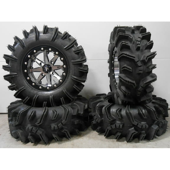 MSA Lok 14" ATV Wheels 28" Terminator Tires Sportsman 550 850 1000