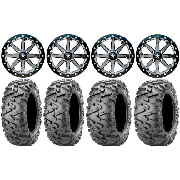 MSA Lok 14" UTV Wheels 27" BigHorn 2.0 Tires Can-Am Maverick X3 / Honda Pioneer 1000 / Talon
