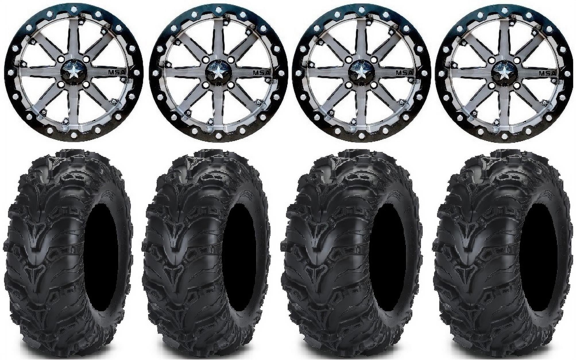 MSA Lok 14" UTV Wheels 27" Mud Lite II Tires Yamaha Viking Wolverine