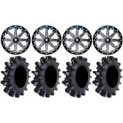 MSA Lok 14" UTV Wheels 30" Interforce II Tires Kawasaki Mule Pro FXT