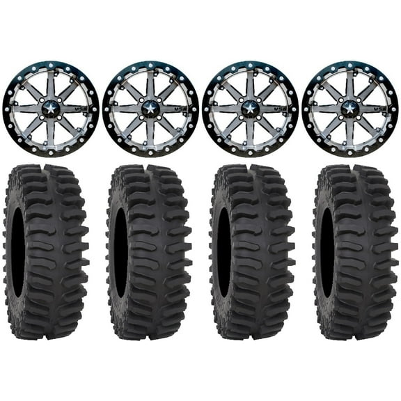 MSA Lok 14" UTV Wheels 32" XT400 Tires Kawasaki Mule Pro FXT