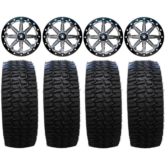 MSA Lok 15" ATV Wheels 33" Desert Race Tires Sportsman RZR Ranger