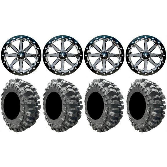 MSA Lok 15" UTV Wheels 30" Bogger Tires Polaris RZR XP 1000 / PRO XP / Ranger XP 900/1000