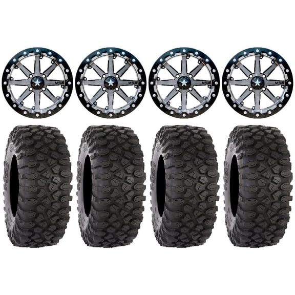 MSA Lok 15" UTV Wheels 30" XC450 Tires Kawasaki Teryx Mule
