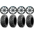 thumbnail image 1 of MSA Lok 15" Wheels Gunmetal 35" Sniper 920 Tires Can-Am Maverick X3 / Honda Pioneer 1000 / Talon, 1 of 4