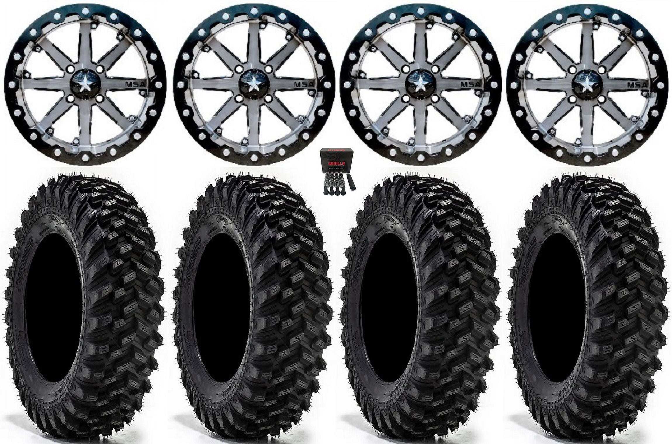 Msa Razorback Rims MSA Wheels / Warrior XT Tires UTV Wheels and Rims in UTV Parts ...