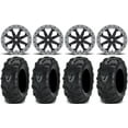 thumbnail image 1 of MSA Lok2 Beadlock 14" ATV Wheels 27" Mud Lite II Tires Honda Rincon Yamaha Rhino Kawasaki Brute Force Suzuki KingQuad, 1 of 4