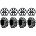 thumbnail image 1 of MSA Lok2 Beadlock 14" ATV Wheels 28" Bogger Tires Sportsman RZR Ranger, 1 of 4