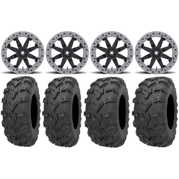 MSA Lok2 Beadlock 14" UTV Wheels 26" Bear Claw EVO Tires Polaris RZR XP 1000 / PRO XP / Ranger XP 900/1000