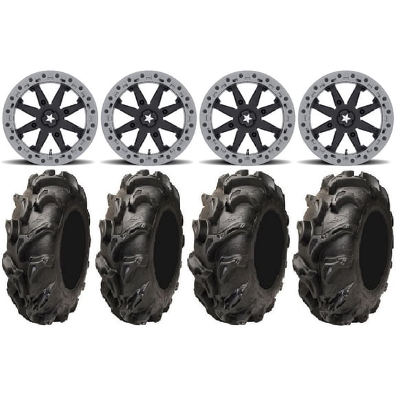MSA Lok2 Beadlock 14" UTV Wheels 27" Mega Mayhem Tires Polaris RZR XP 1000 / PRO XP / Ranger XP 900/1000