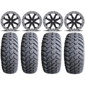 MSA Lok2 Beadlock 14" UTV Wheels 27" MotoHammer Tires Polaris RZR XP 1000 / PRO XP / Ranger XP 900/1000
