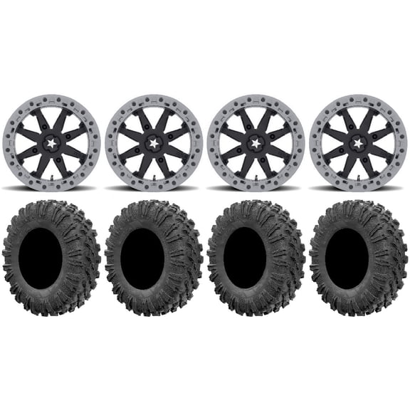 MSA Lok2 Beadlock 14" UTV Wheels 27" MotoRavage Tires Polaris RZR XP 1000 / PRO XP / Ranger XP 900/1000