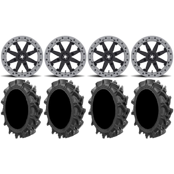 MSA Lok2 Beadlock 14" UTV Wheels 31" MotoHavok Tires Polaris RZR XP 1000 / PRO XP / Ranger XP 900/1000