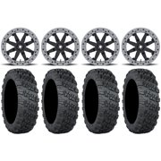 MSA Lok2 Beadlock 14" Wheels 28" Versa Cross V3 Tires Yamaha Viking Wolverine YXZ1000R CFMoto ZForce 950 UForce 1000