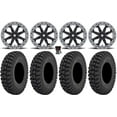thumbnail image 1 of MSA Lok2 Beadlock 14" Wheels Bk 32" Warrior AT Tires Sportsman RZR Ranger, 1 of 4