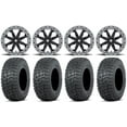thumbnail image 1 of MSA Lok2 Beadlock 14" Wheels Black 30" Terra Hook Tires Can-Am Commander Maverick Renegade Outlander Defender, 1 of 4