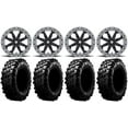 thumbnail image 1 of MSA Lok2 Beadlock 15" ATV Wheels 29" Carnivore Tires Sportsman RZR Ranger, 1 of 4