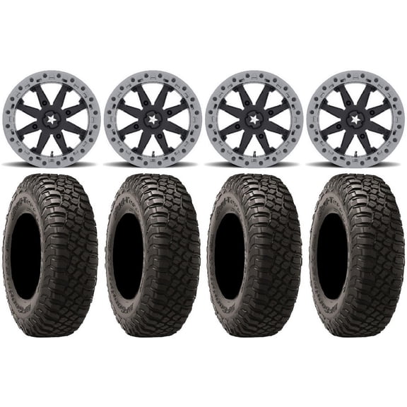 MSA Lok2 Beadlock 15" UTV Wheels 32" BFG KM3 Tires Polaris RZR XP 1000 / PRO XP / Ranger XP 900/1000