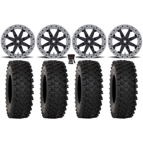 MSA Lok2 Beadlock 15" Wheels Black 32" ATX470 Tires Sportsman RZR Ranger