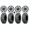 thumbnail image 1 of MSA Lok2 Beadlock 15" Wheels Black 33" Daemon Tires Yamaha Viking Wolverine YXZ1000R, 1 of 4