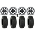 thumbnail image 1 of MSA Lok2 Beadlock 15" Wheels Black 35" DX440 Tires Sportsman RZR Ranger, 1 of 4