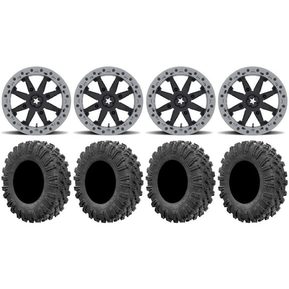 MSA Lok2 Beadlock 18" UTV Wheels 32" MotoRavage Tires Polaris RZR XP 1000 / PRO XP / Ranger XP 900/1000