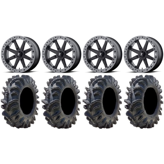 MSA Lok2 Beadlock 18" UTV Wheels 34" Terminator Tires Polaris RZR XP 1000 / PRO XP / Ranger XP 900/1000
