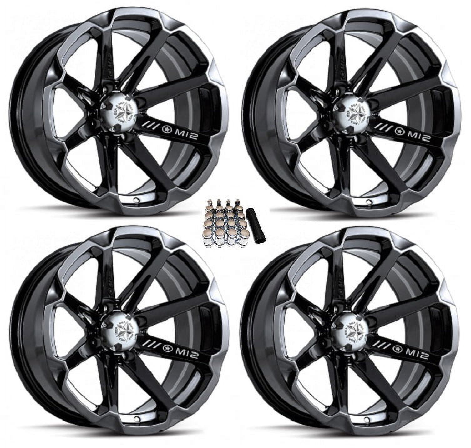 Msa Fuel Rims MSA M12 Diesel UTV Wheels/Rims Black 14